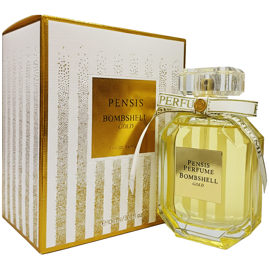 ادو پرفیوم بامبشل گلد از برند پنسیس (Pensis Perfume Bombshell Gold EDP 100ml) بامبشل گلد پنسیس، بامبشل طلایی پنسیس، بامبشل زرد پنسیس