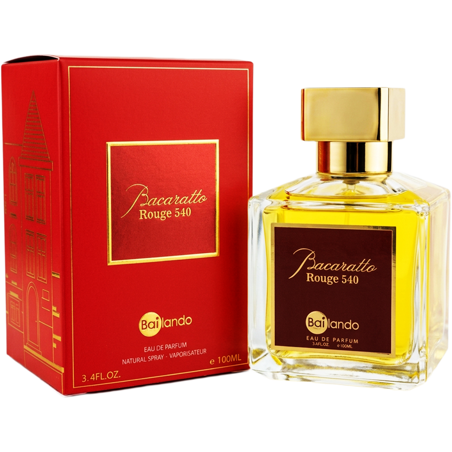 ادو پرفیوم باکاراتو رژ 540 از برند بایلندو (Bailando Bacaratto Rouge 540 EDP 100ml) باکارات رژ بایلندو - باکارات رژ سفید بایلندو