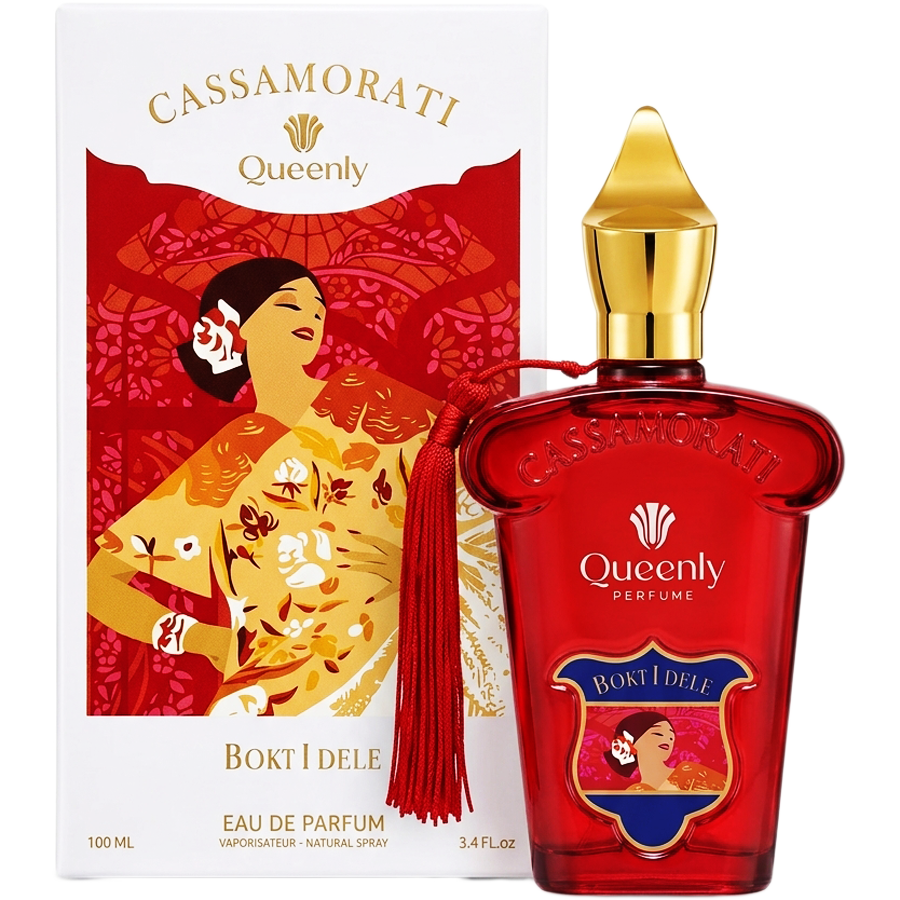 ادو پرفیوم بوکت ایدیل از برند کویین‌لی (Queenly Cassamorati Bokt Idele EDP 100ml) کازاموراتی بوکت ایدیل کویین لی - کازاموراتی بوکت ایدیل کویینلی