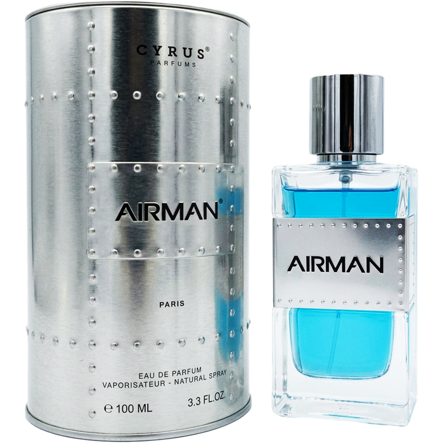 ادو پرفیوم ایرمن از برند سایروس (Cyrus Airman EDP 100ml) اورجینال - ایرمن پاریس بلو - ایرمن سایروس