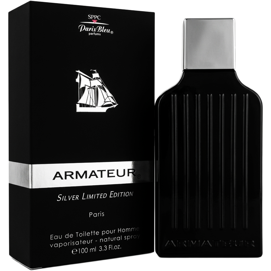 ادو تویلت آرماتور سیلور لیمیتد ادیشن از برند پاریس بلو (Paris Bleu Armateur Silver Limited Edition EDT 100ml) آرماتور سیلور پاریس بلو اورجینال