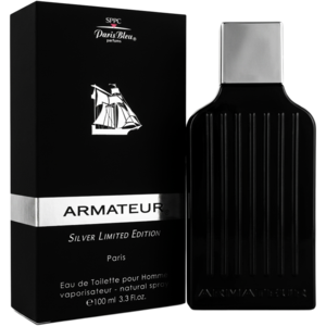 ادو تویلت آرماتور سیلور لیمیتد ادیشن از برند پاریس بلو (Paris Bleu Armateur Silver Limited Edition EDT 100ml) آرماتور سیلور پاریس بلو اورجینال